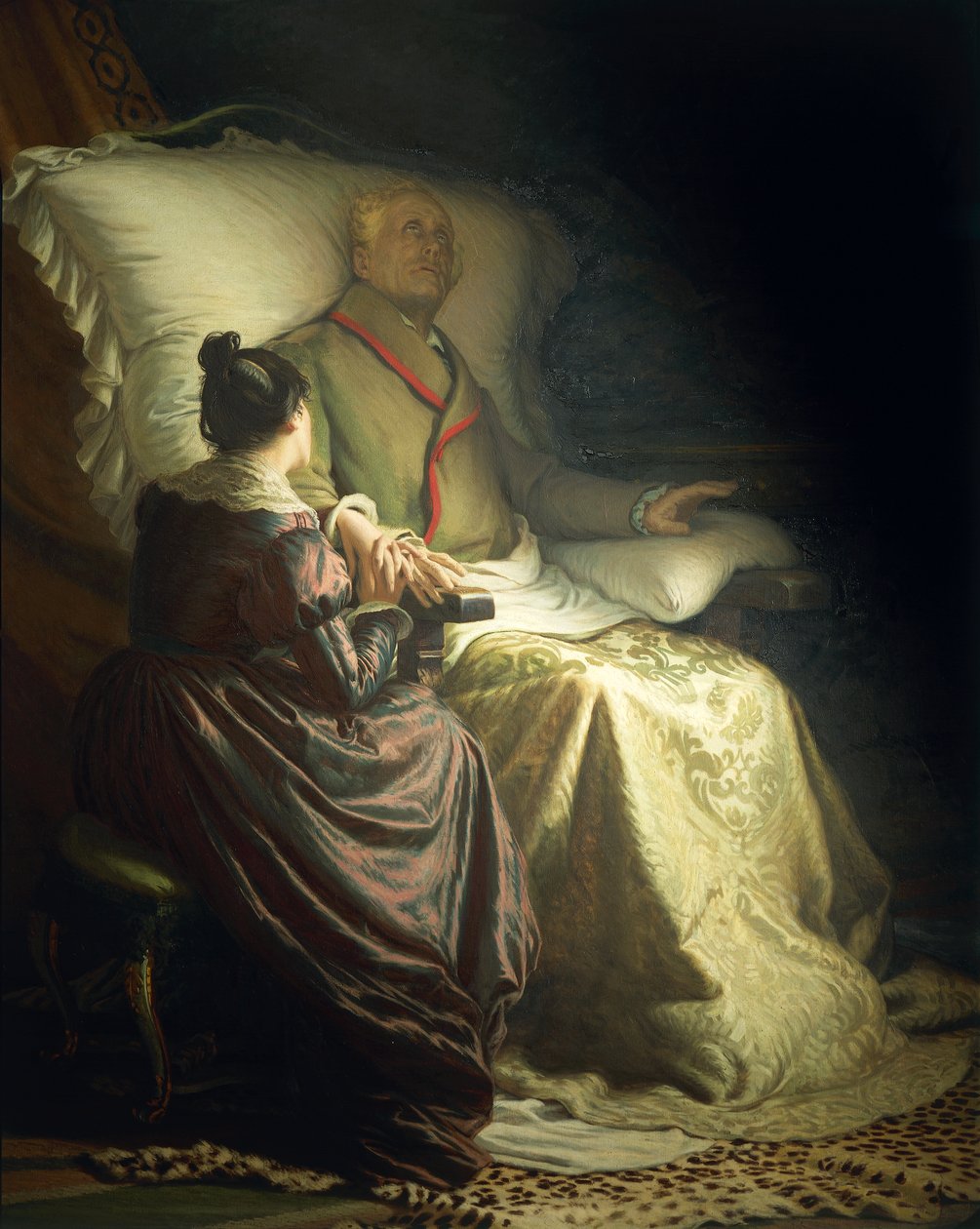 Døende Goethe af Angelo Morbelli