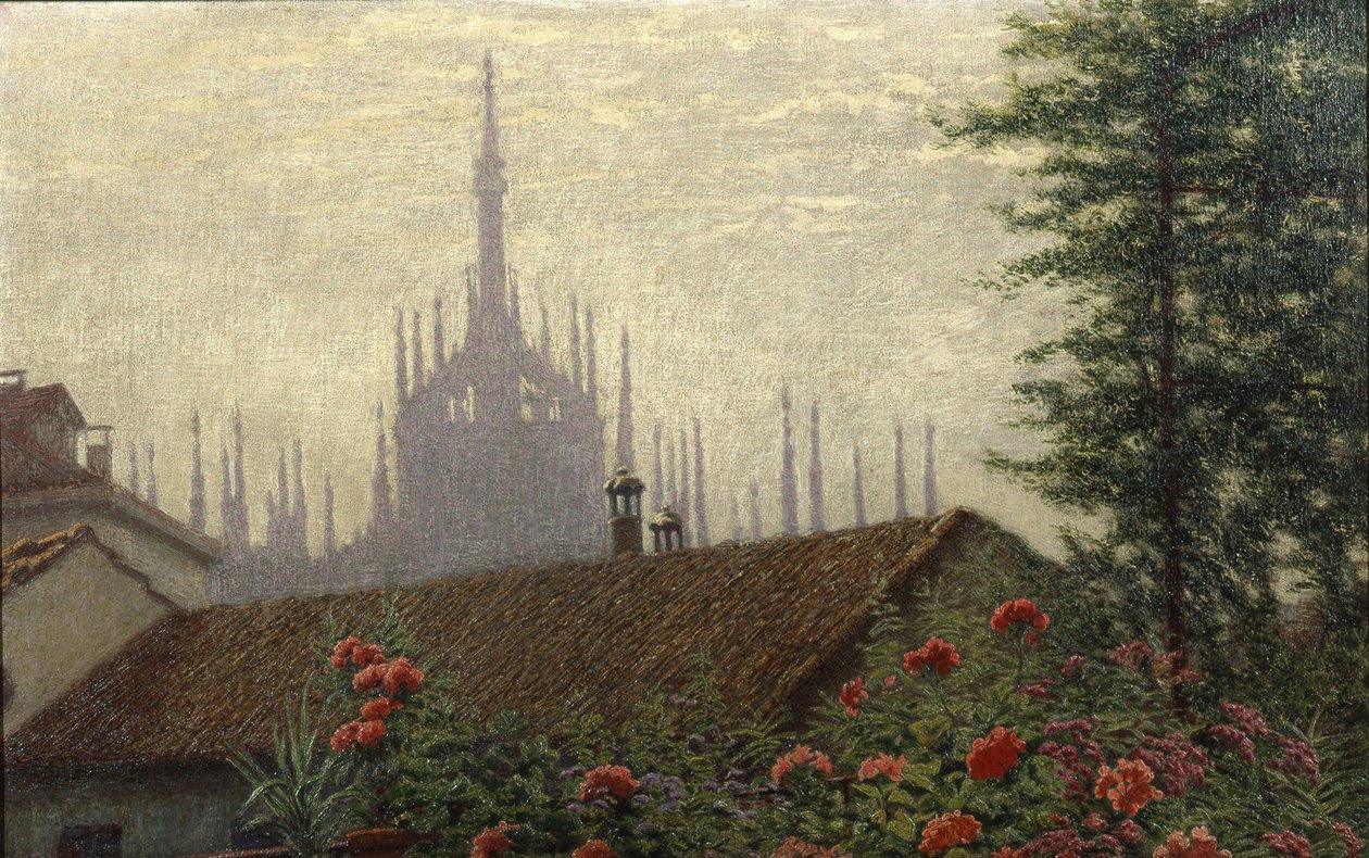 The Towers of the Duomo, 1900-1901. af Angelo Morbelli