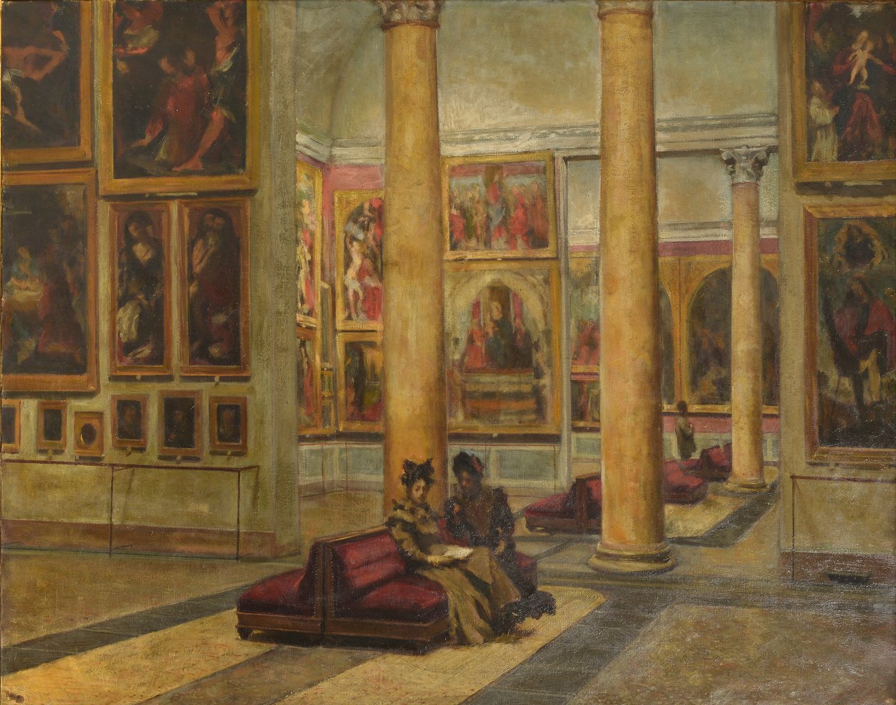 Interiør af Pinacoteca di Brera af Angelo Ripamonti
