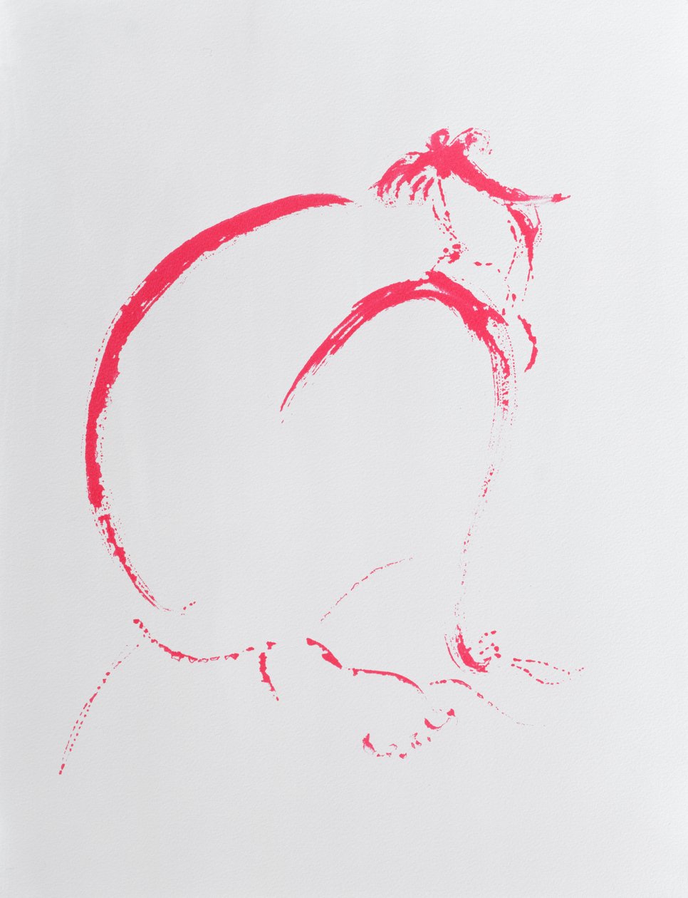 Foldet Nude Crimson, 2006 af Angie Kenber