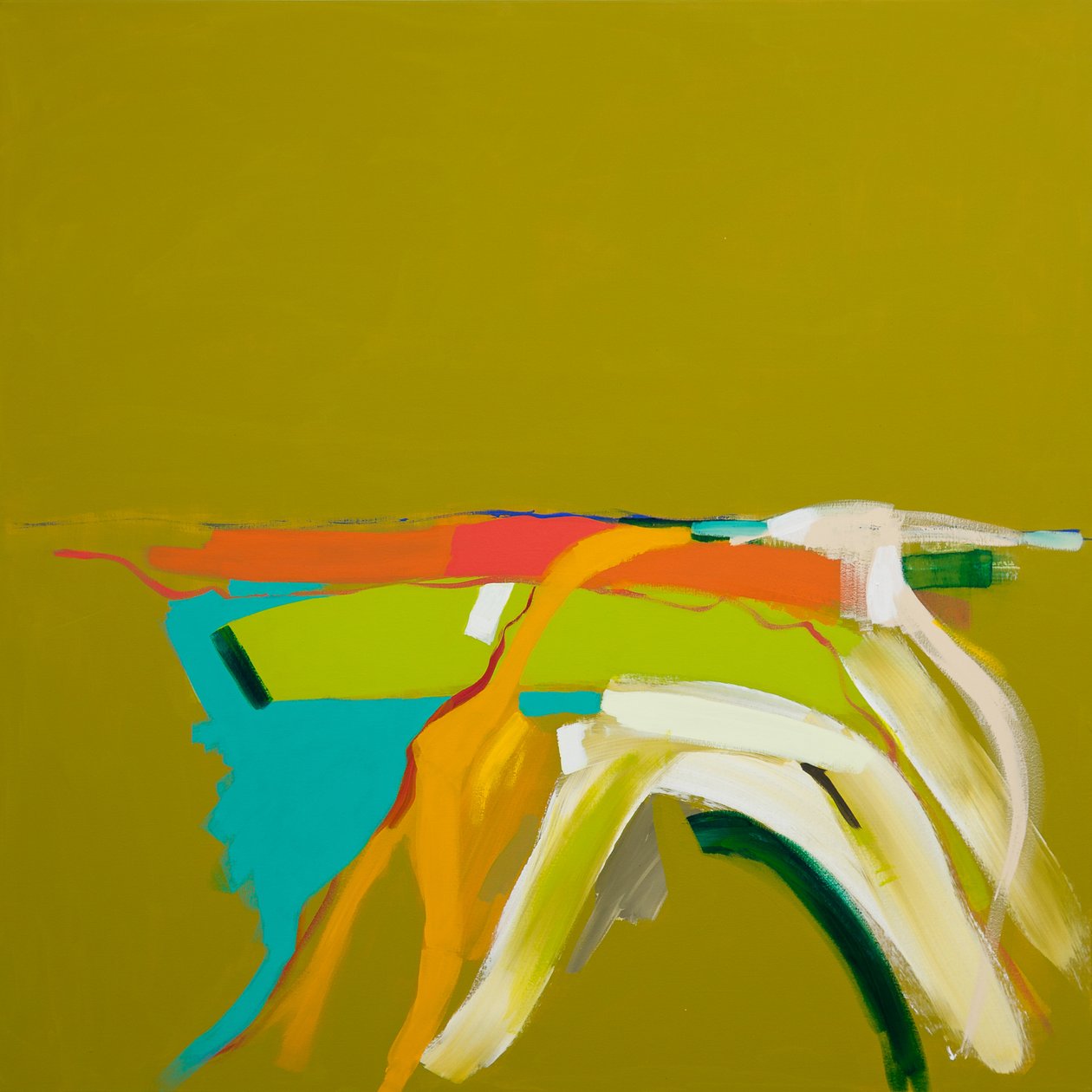 Solbelyst landskab, 2014 af Angie Kenber