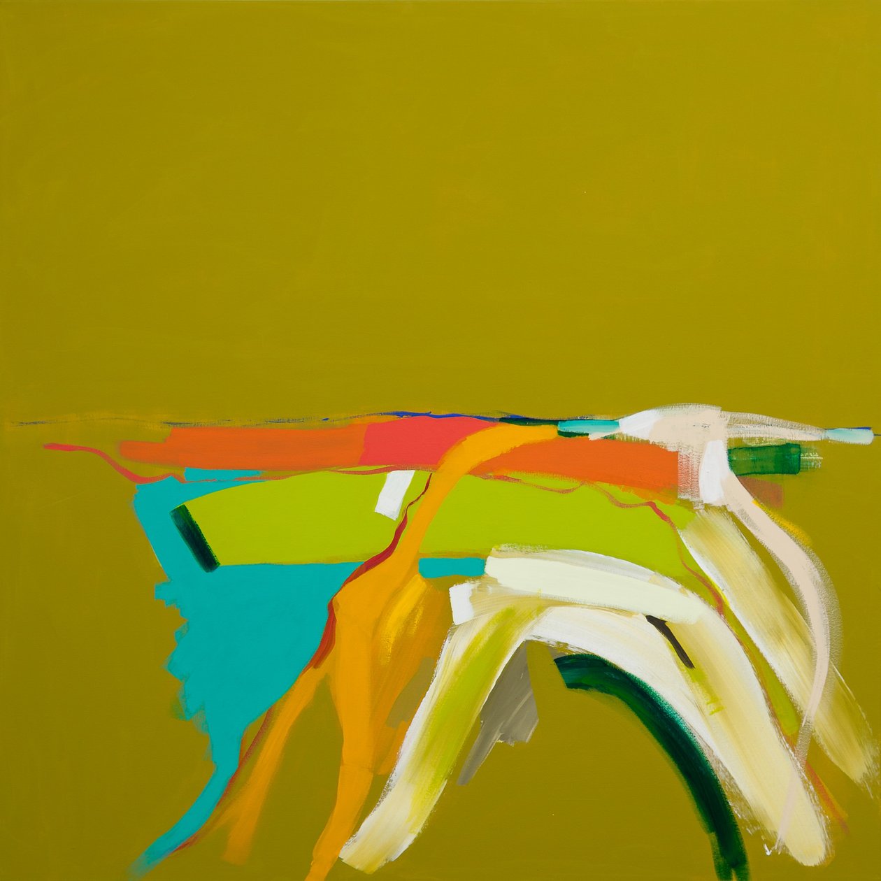 Solbelyst landskab, 2014 af Angie Kenber