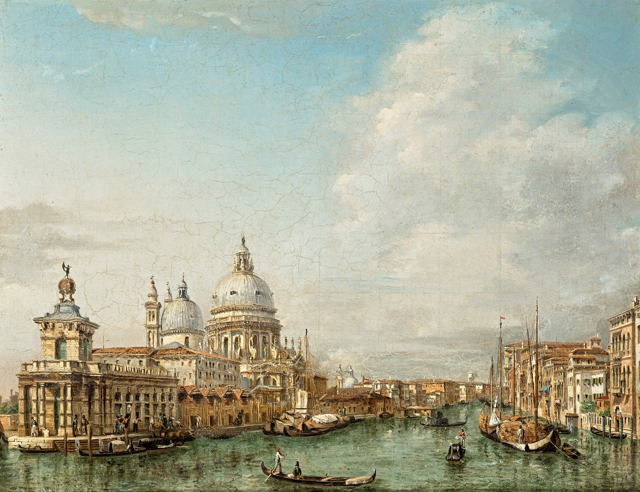 Canal Grande i Venedig af Angiolo Barbini