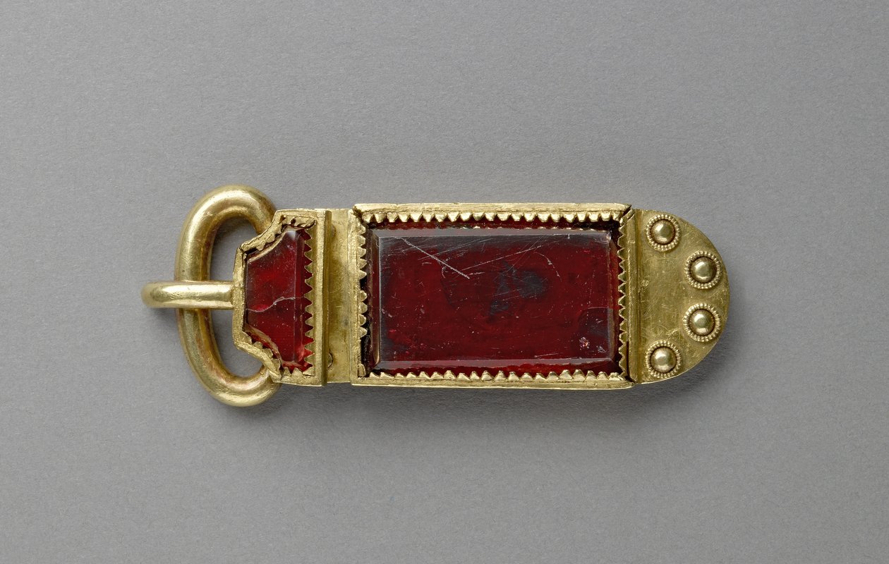 Spænde (granat og guld) af Anglo Saxon
