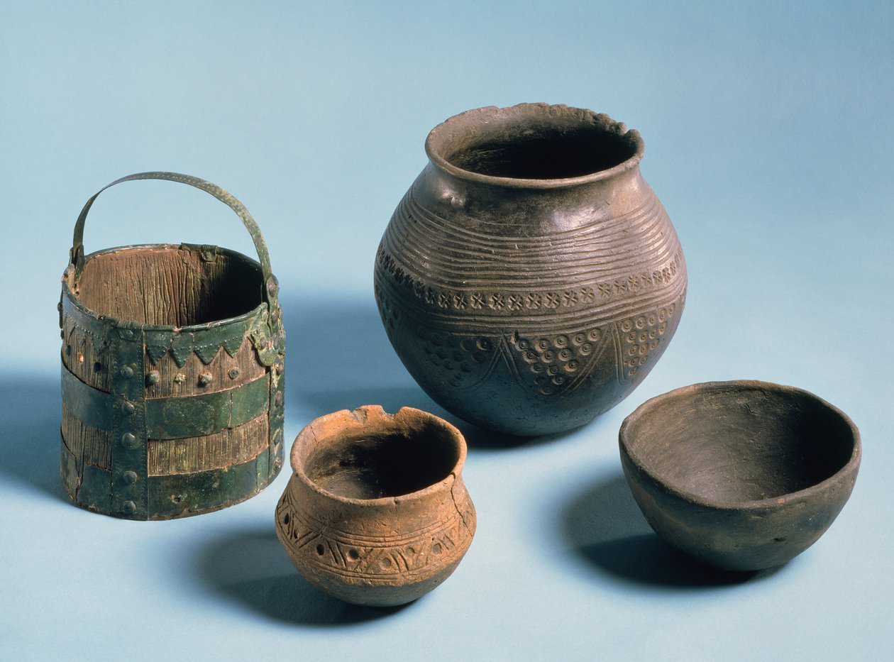 Husholdningsudstyr, angelsaksisk, sandsynligvis 5.-7. århundrede (keramik) af Anglo Saxon