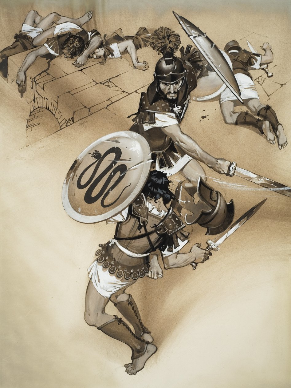 Horatii (gouache på papir) af Angus McBride
