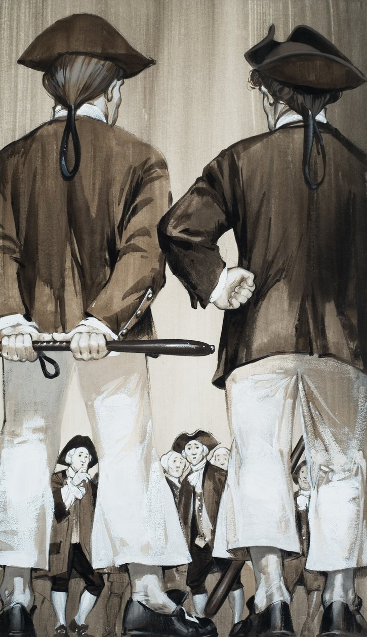 Press Gang (gouache på papir) af Angus McBride