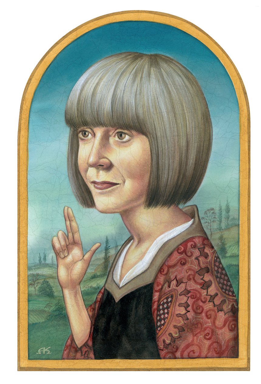 Ann Rice, 2012 (akryl på illustrationsplade) af Anita Kunz