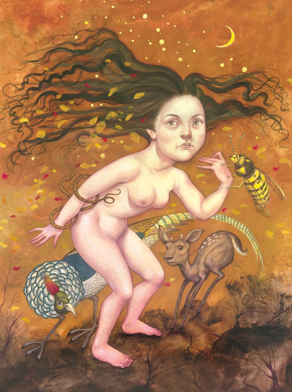 Fall, 2013 (akrylmaling på illustrationsplade) af Anita Kunz