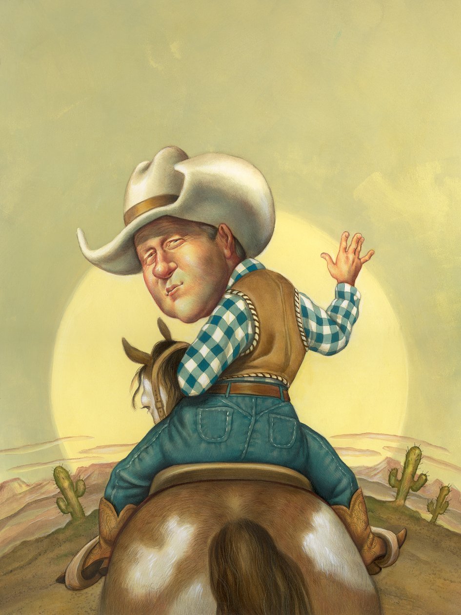 Happy Trails, 2000 (akryl på illustrationsplade) af Anita Kunz
