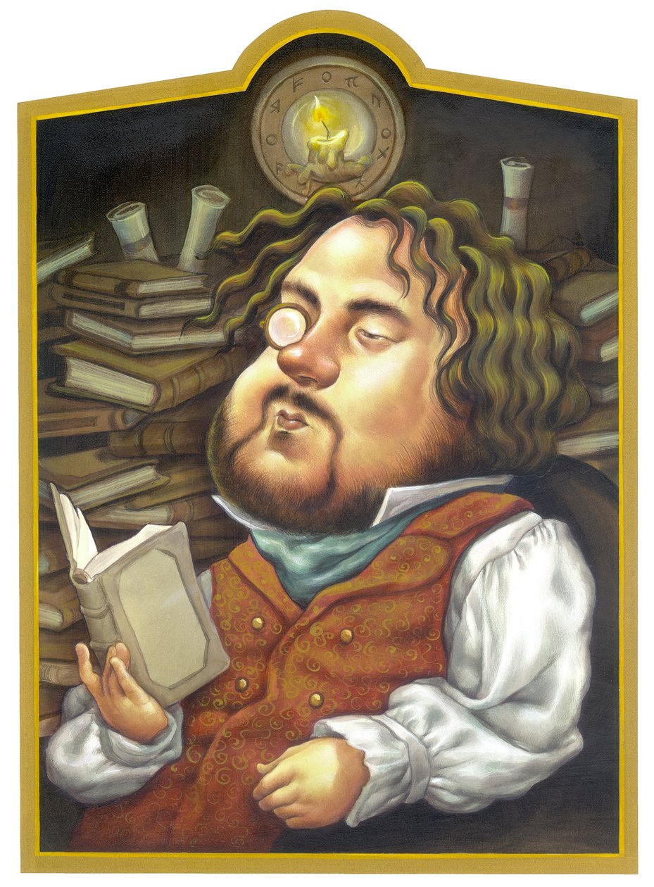 Peter Jackson, 2002 (akryl på illustrationsplade) af Anita Kunz