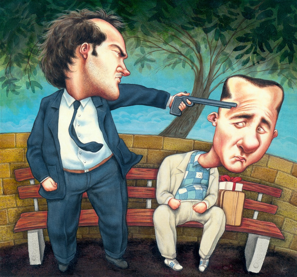 Tarantino mod Gump af Anita Kunz