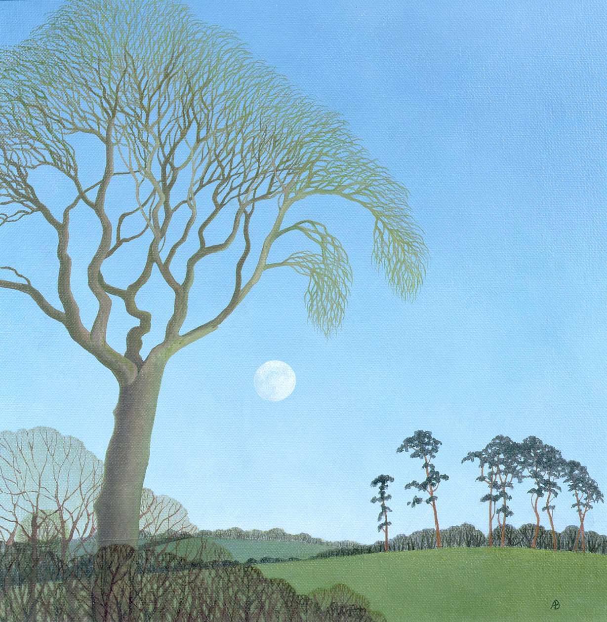 Tidlig måne, 2007 af Anna Phillips
