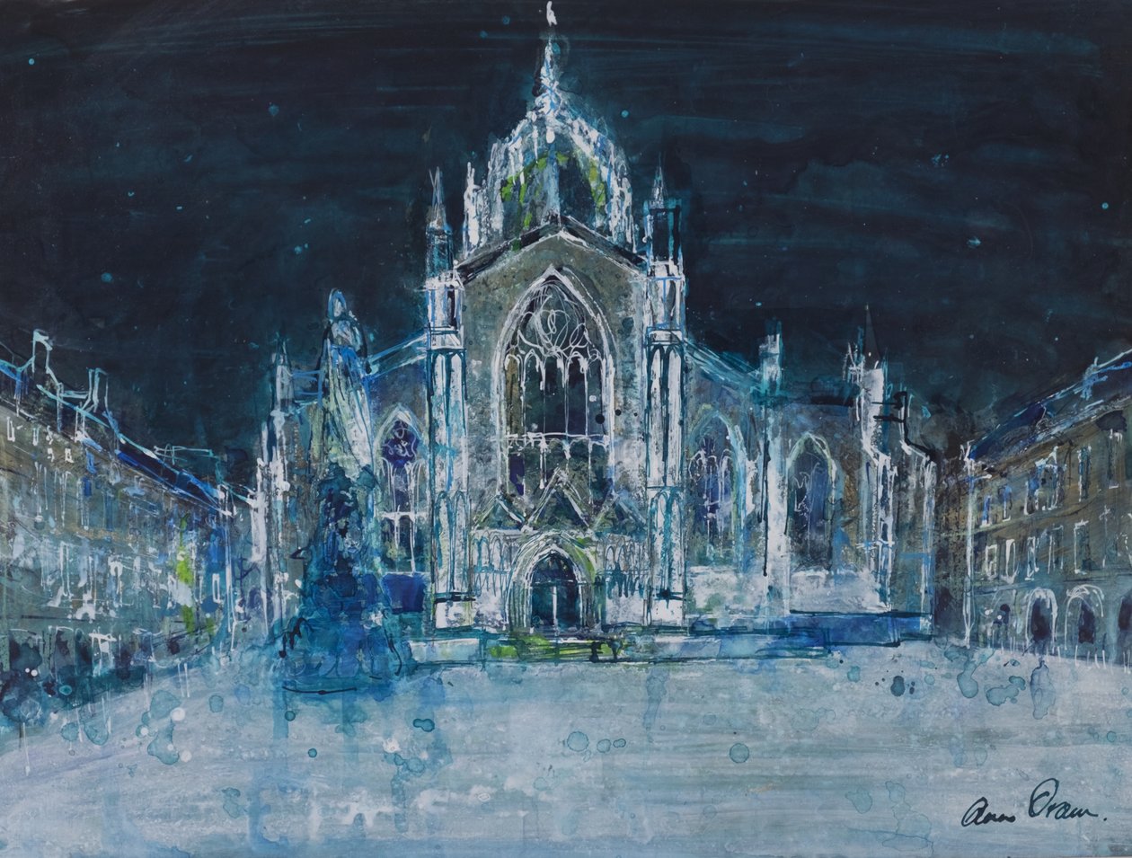 St Giles om natten af Ann Oram