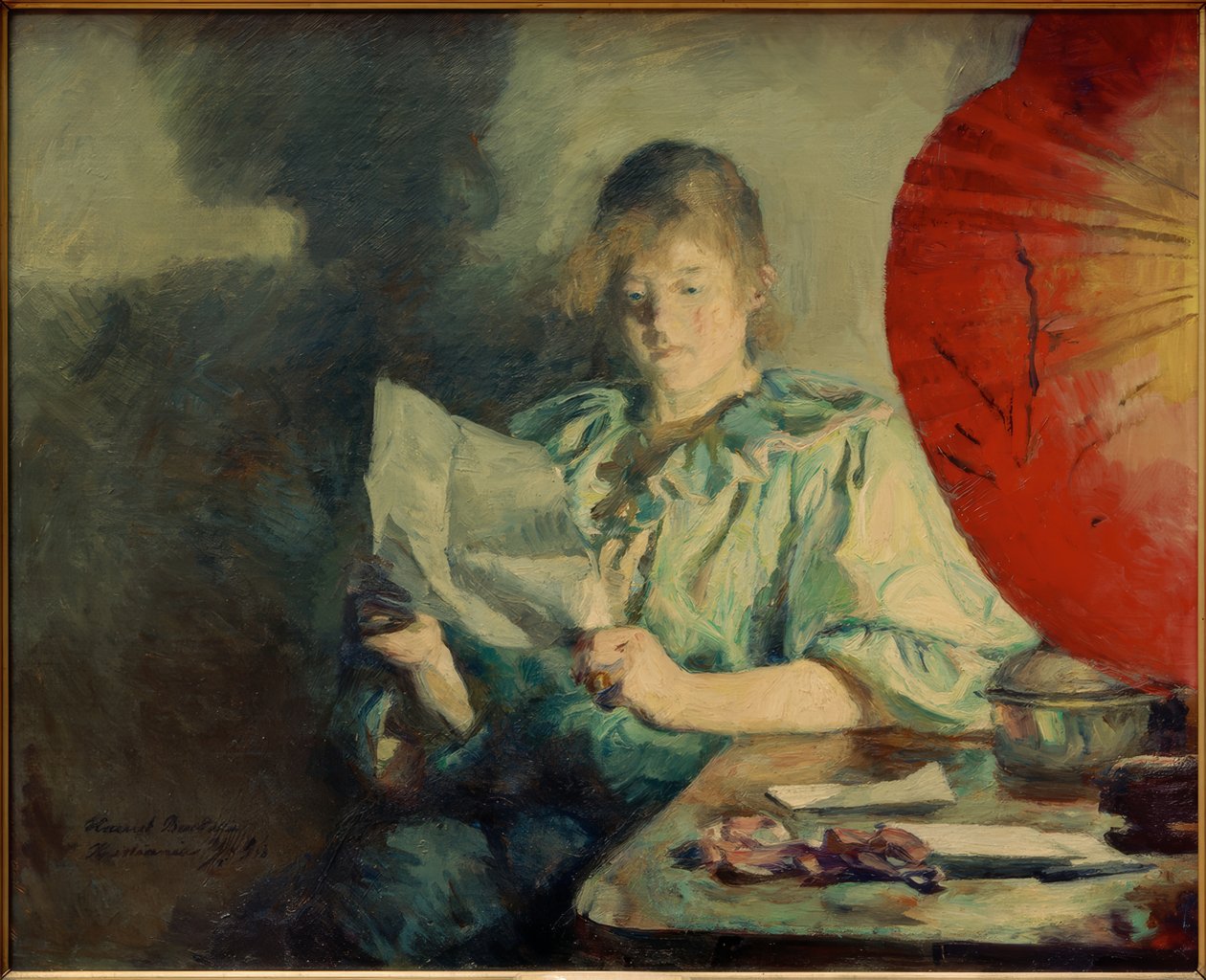 Aften, interiør af Anna Ancher
