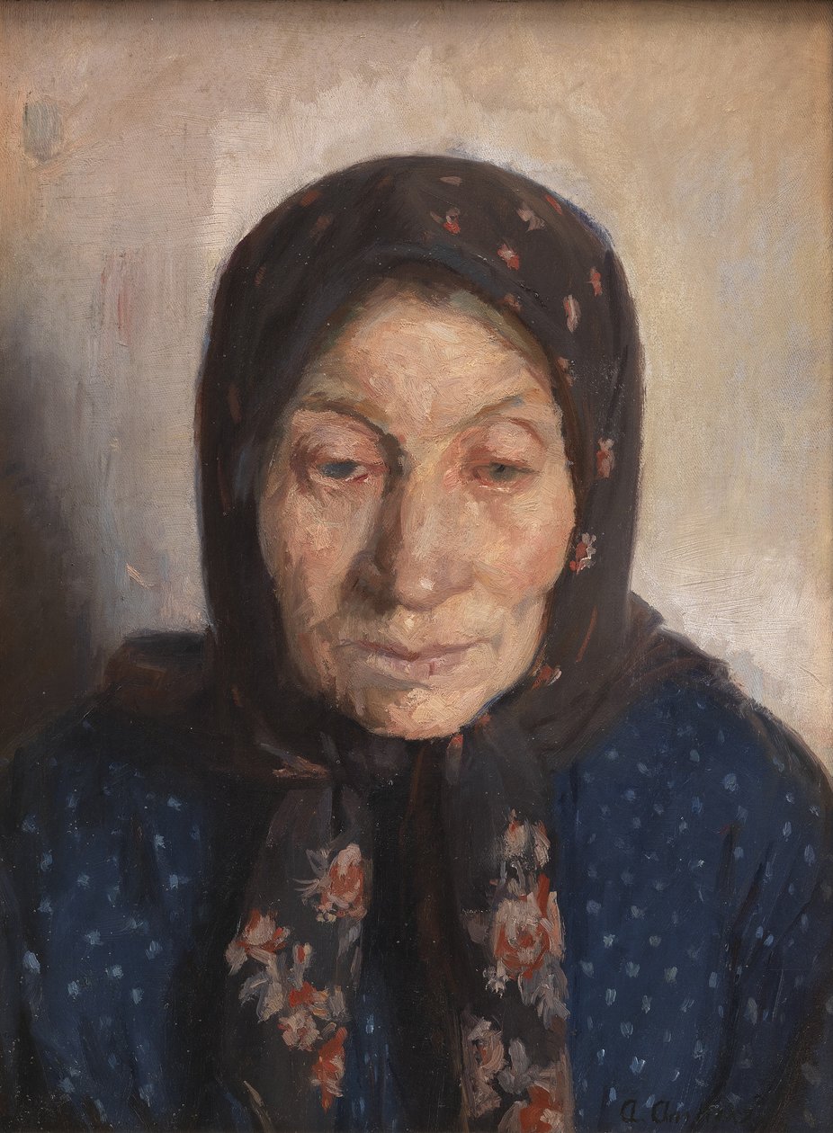 En gammel fiskerkone af Anna Ancher