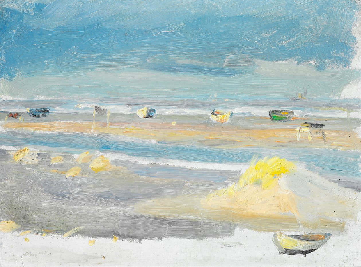 Både på stranden, Skagen. af Anna Ancher