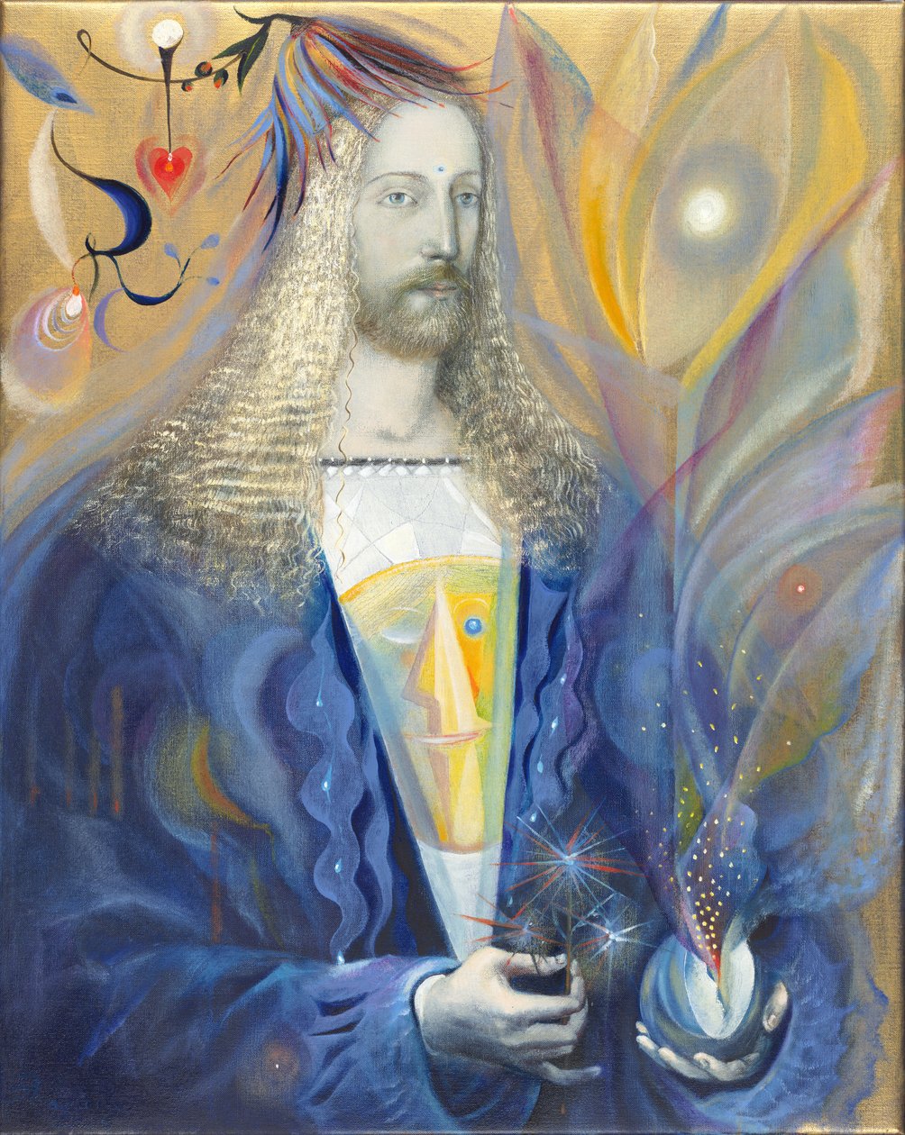Pisces, 2006 (olie på belgisk linned) af Annael Anelia Pavlova