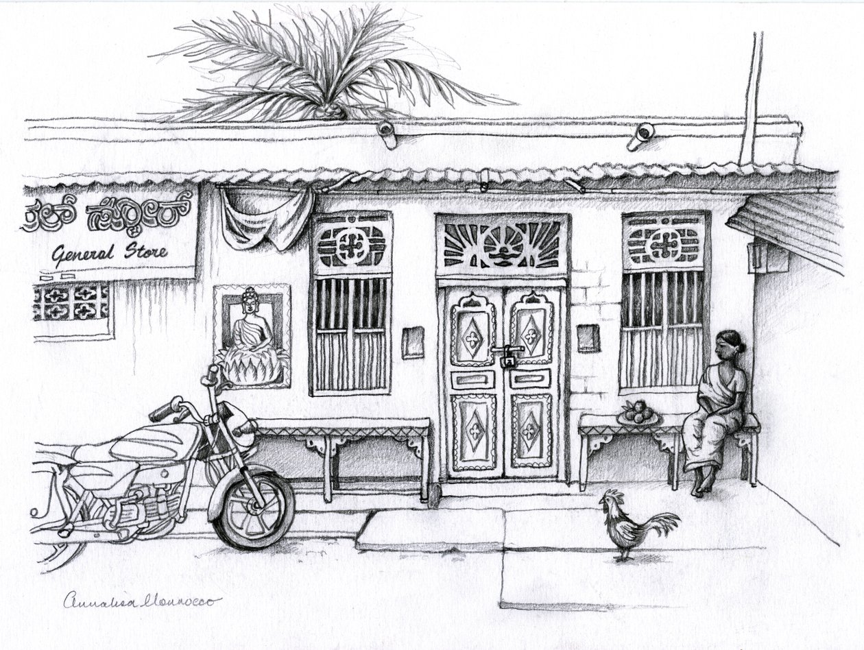 General store, 2019 (grafitblyant) af Annalisa Morrocco