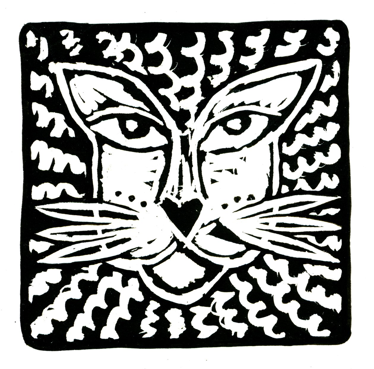 Horoskop (Løve), 2017 (linnedprint) af Annalisa Morrocco