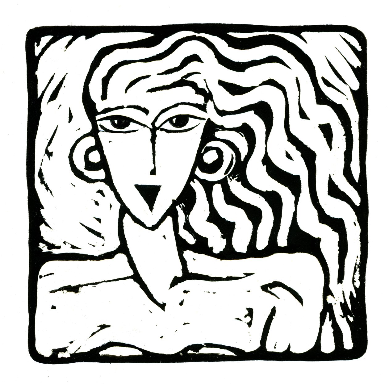 Horoskop (Jomfruen), 2017 (linnedprint) af Annalisa Morrocco