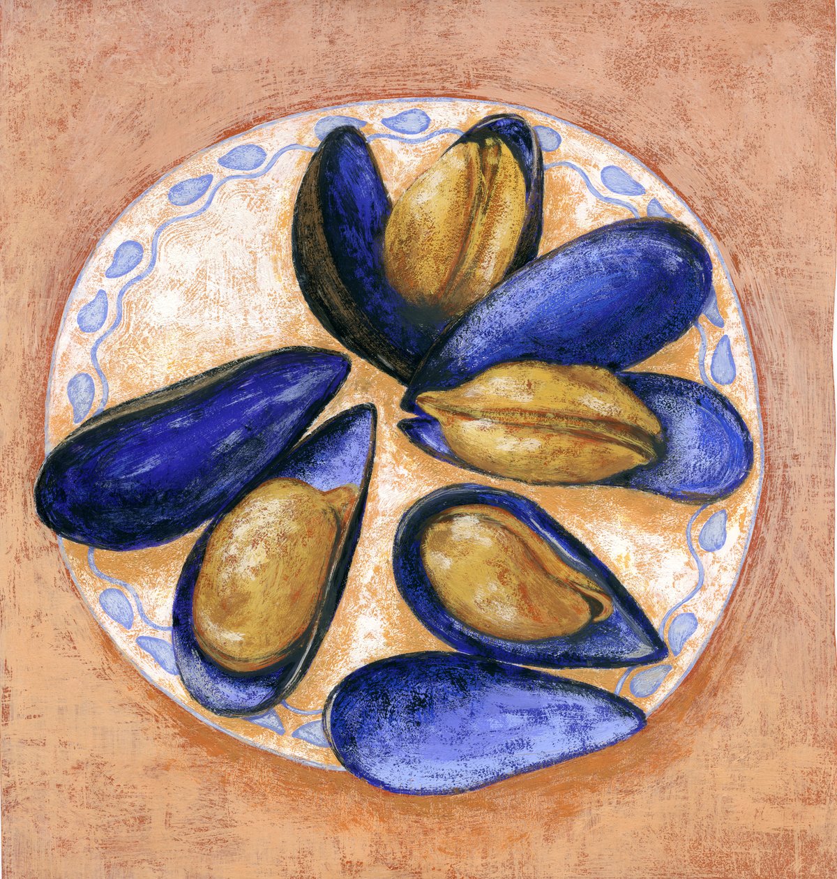 Støbeforme, 2014 (gouache) af Annalisa Morrocco