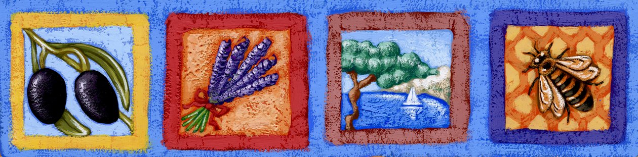 Provence (detalje 2), 2015 (gouache) af Annalisa Morrocco