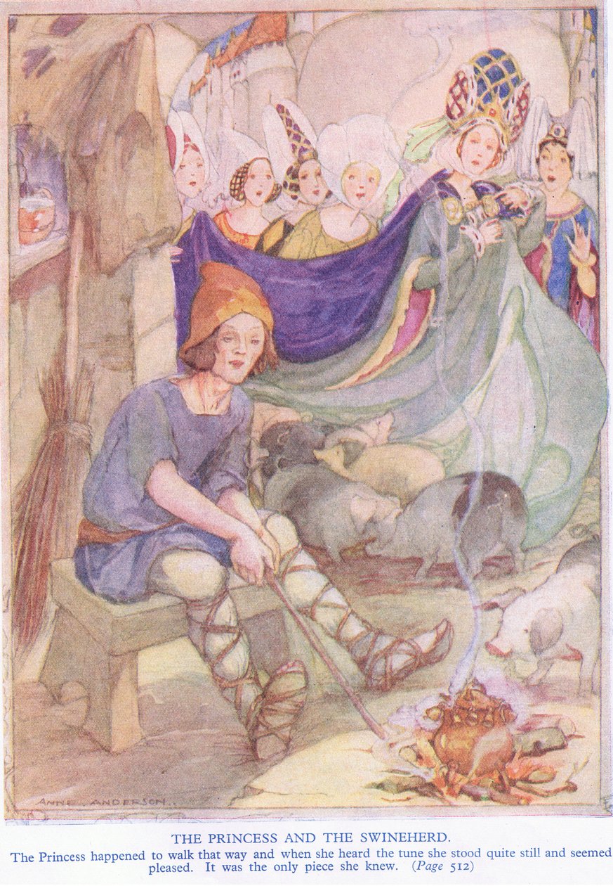 Prinsessen og svinehyrden af Anne Anderson