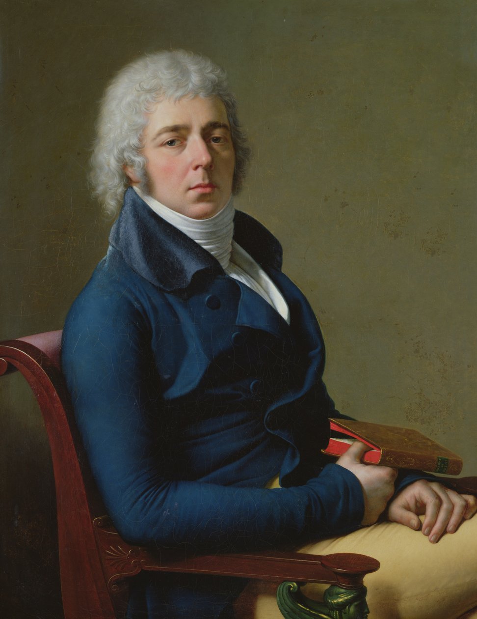 Portræt af borger Bourgeon (f.1757) 1800 af Anne Louis Girodet de Roucy Trioson