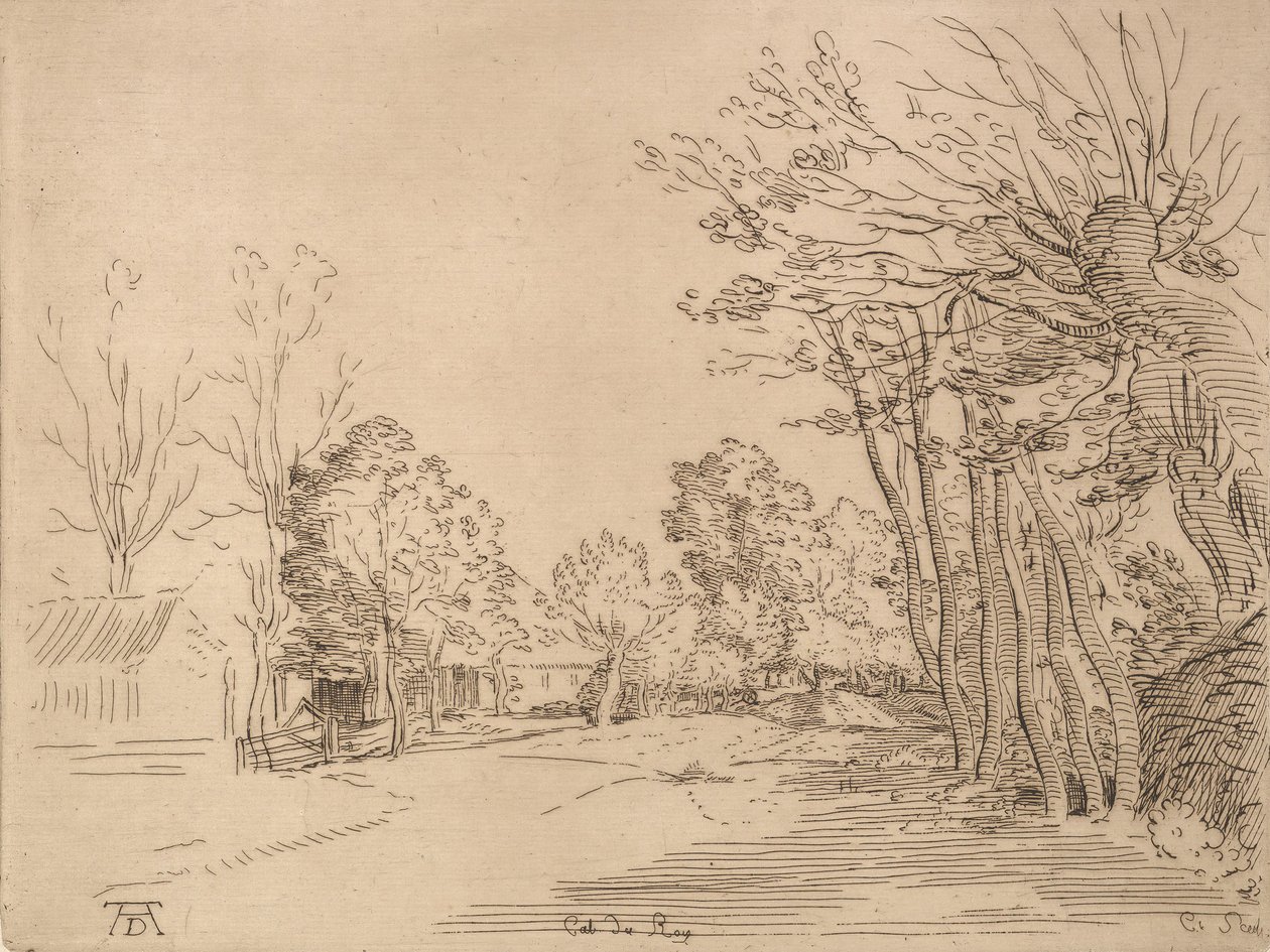 Landskab efter Durer.n.d. af Anne Claude Philippe de Caylus