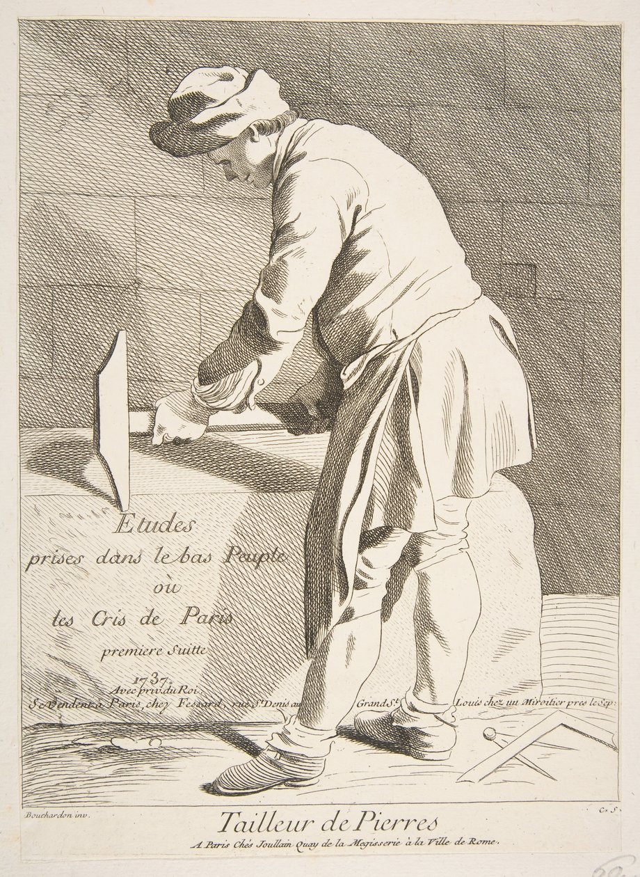 Stenhugger, 1737. af Anne Claude Philippe de Caylus