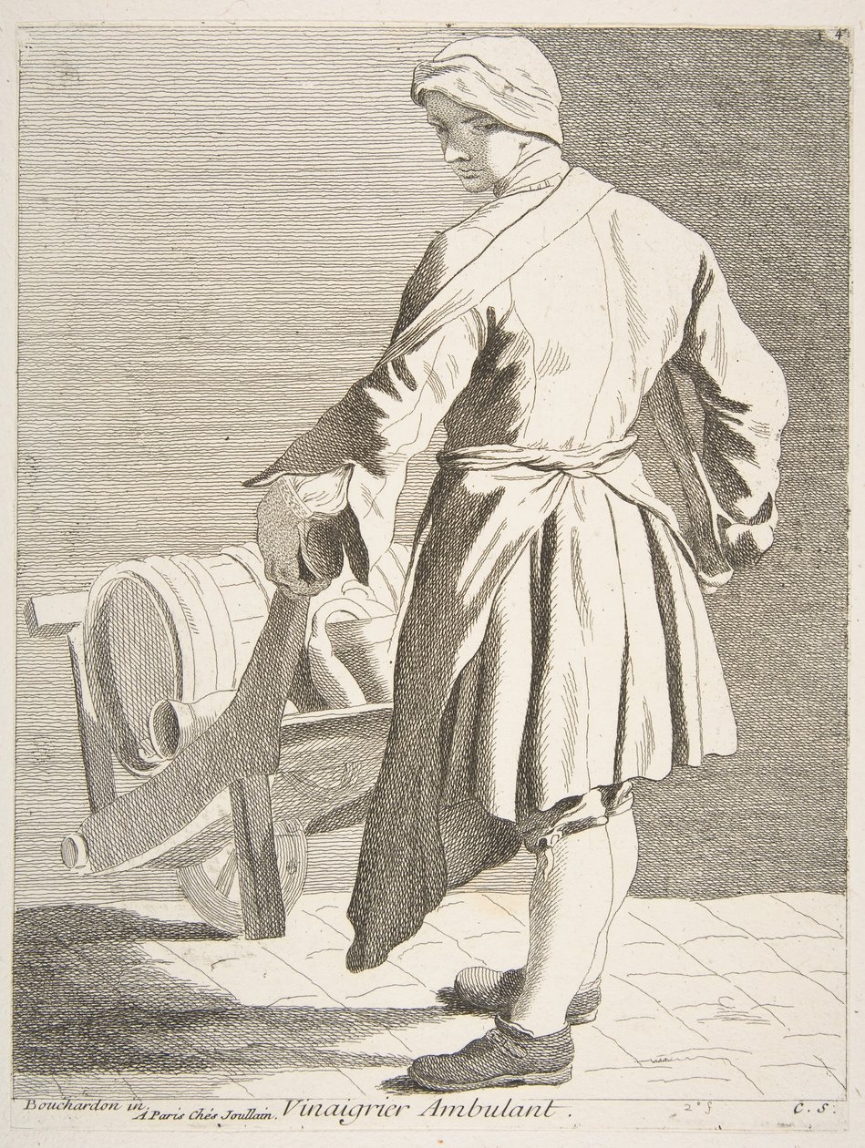 Vandrende eddikesælger, 1738. af Anne Claude Philippe de Caylus