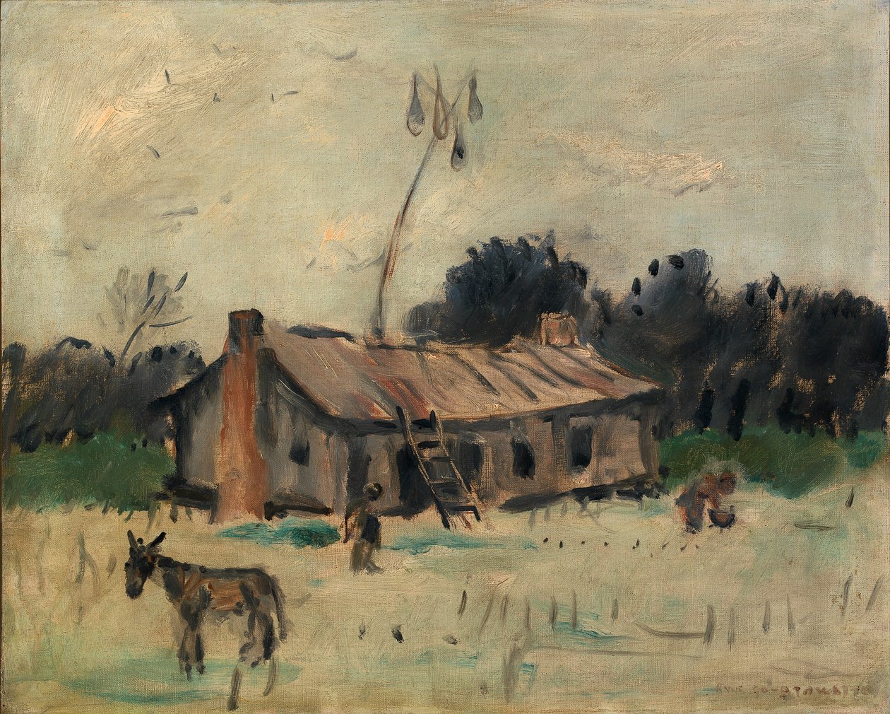 Hytte i Alabama, ca. 1915-1925. af Anne Goldthwaite
