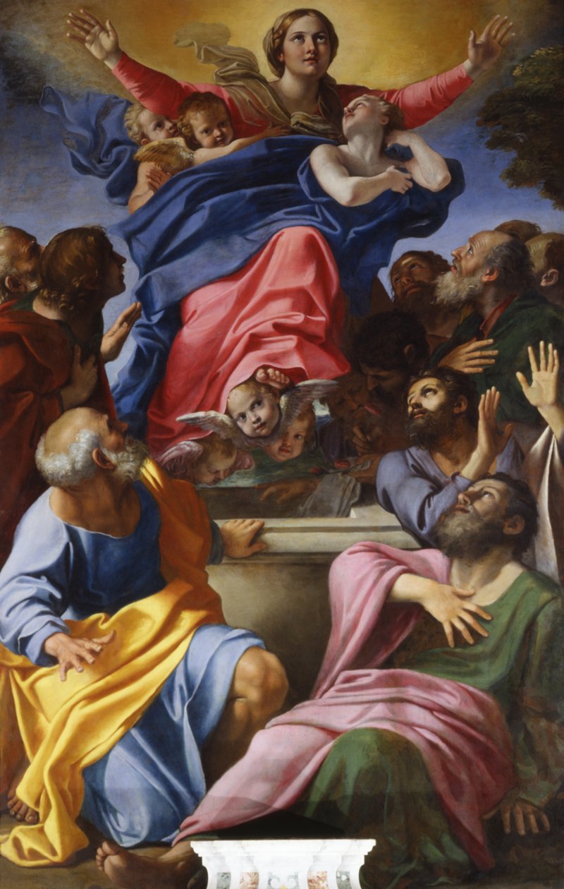 Jomfru Marias overtagelse, 1600-01 af Annibale Carracci