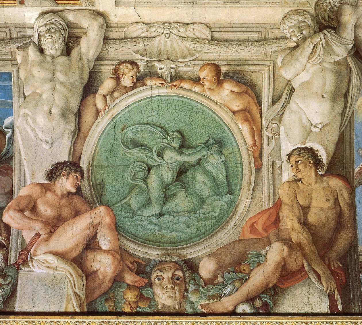 Farnese Gallery, Loftdetaljer af Annibale Carracci