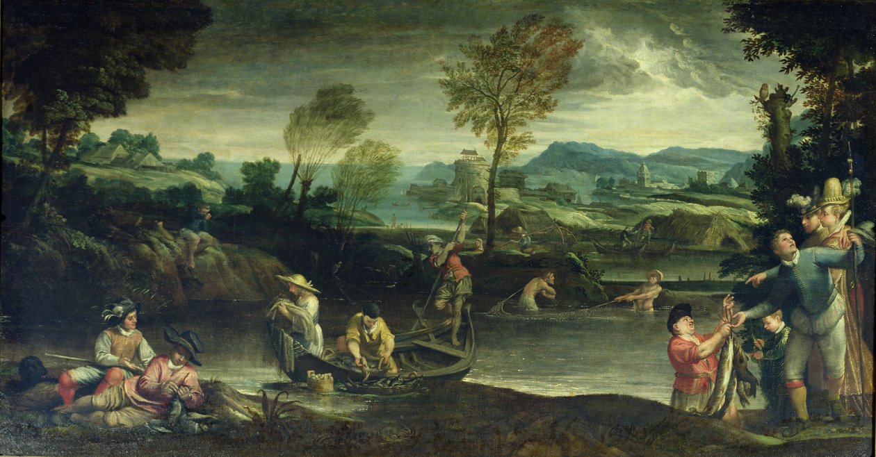 Fiskeri af Annibale Carracci