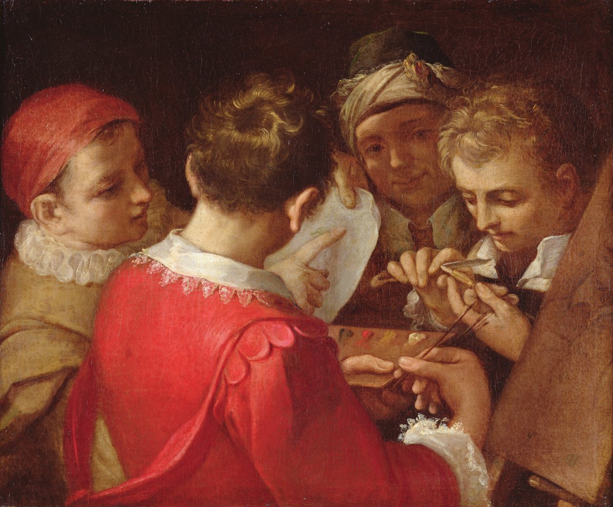 Gruppe af kunstnere af Annibale Carracci