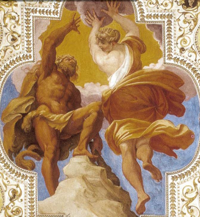 Herkules ledet af Dyd af Annibale Carracci