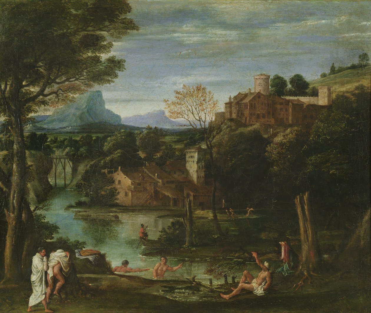 Landskab, c.1602 af Annibale Carracci