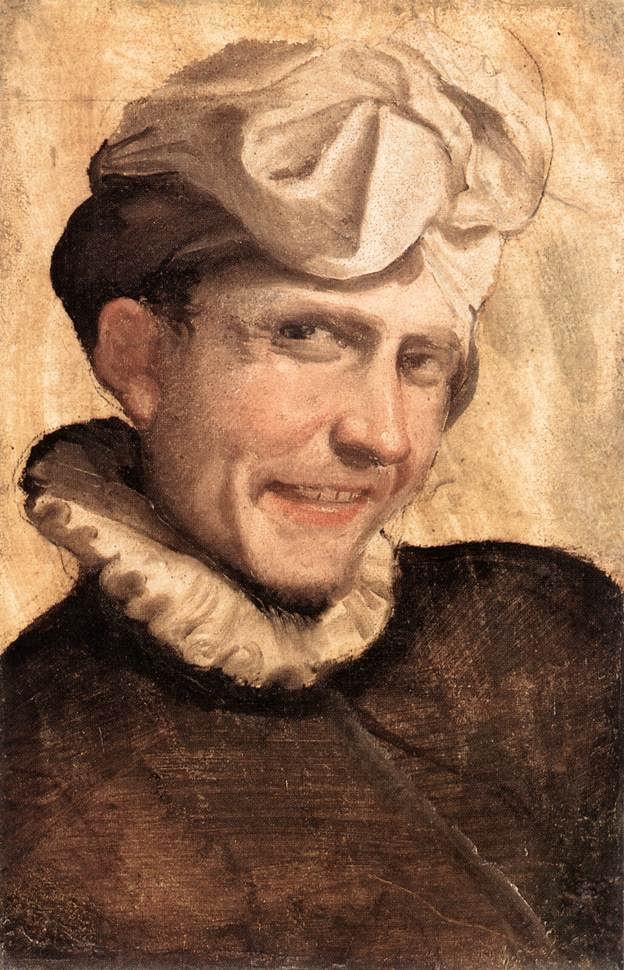 Mand griner af Annibale Carracci