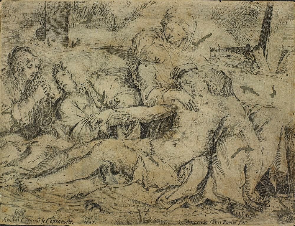 Pietá eller Kristus af Capiarola af Annibale Carracci