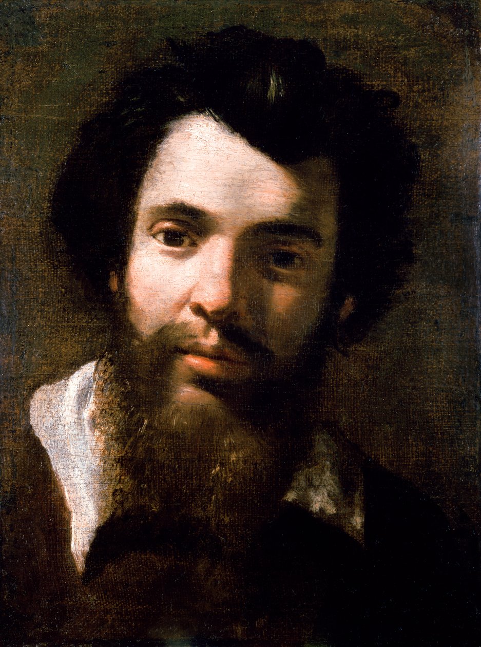 Portræt af Agostino Carracci, bror til kunstneren af Annibale Carracci
