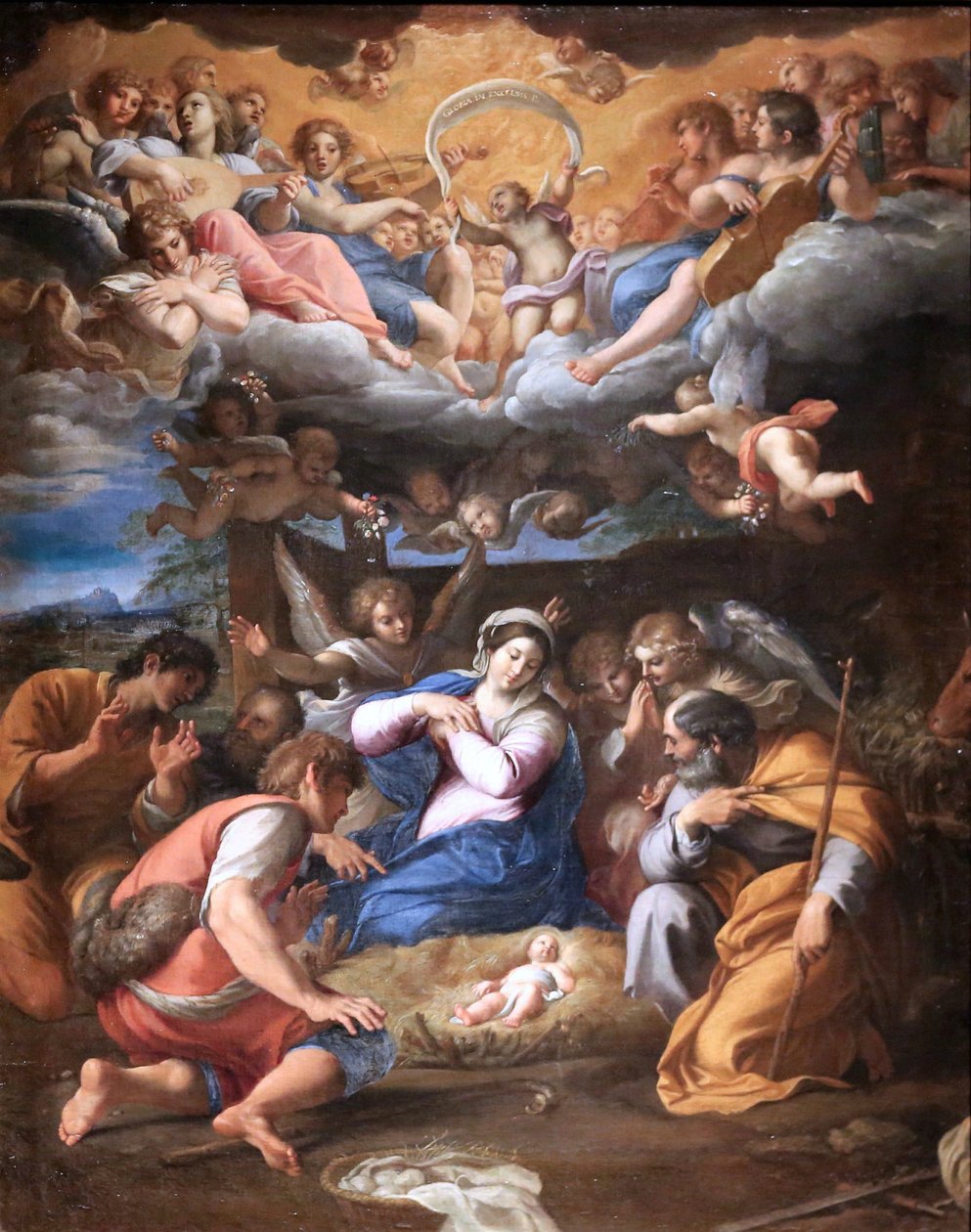 Tilbedelsen af hyrderne af Annibale Carracci