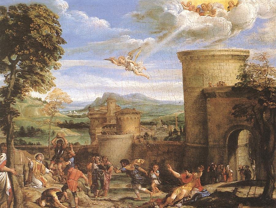 Sankt Stefans martyrium af Annibale Carracci