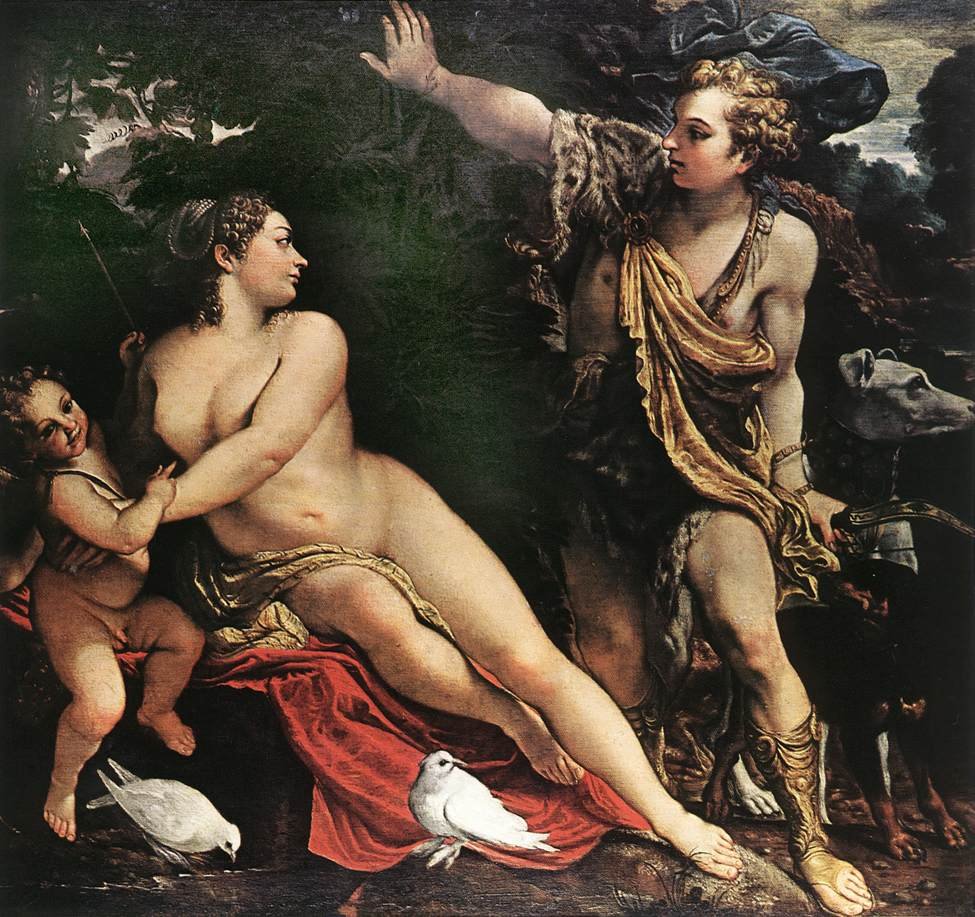 Venus og Adonis af Annibale Carracci