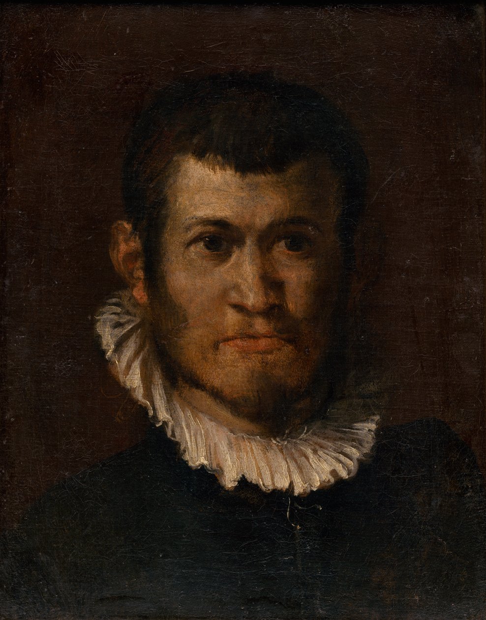Undersøgelse af en mands hoved af Annibale Carracci