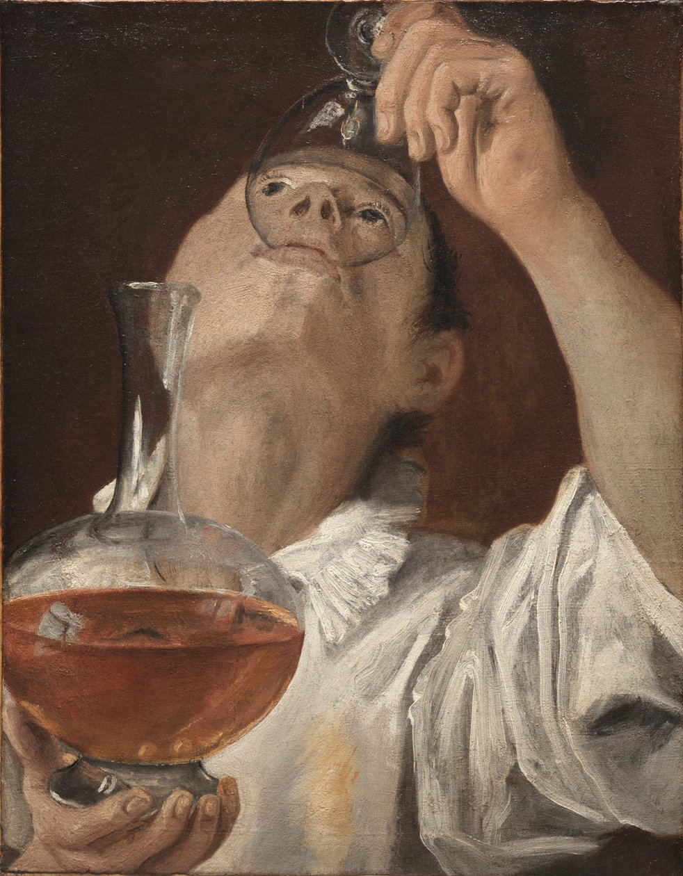 Drengen drikker af Annibale Carracci