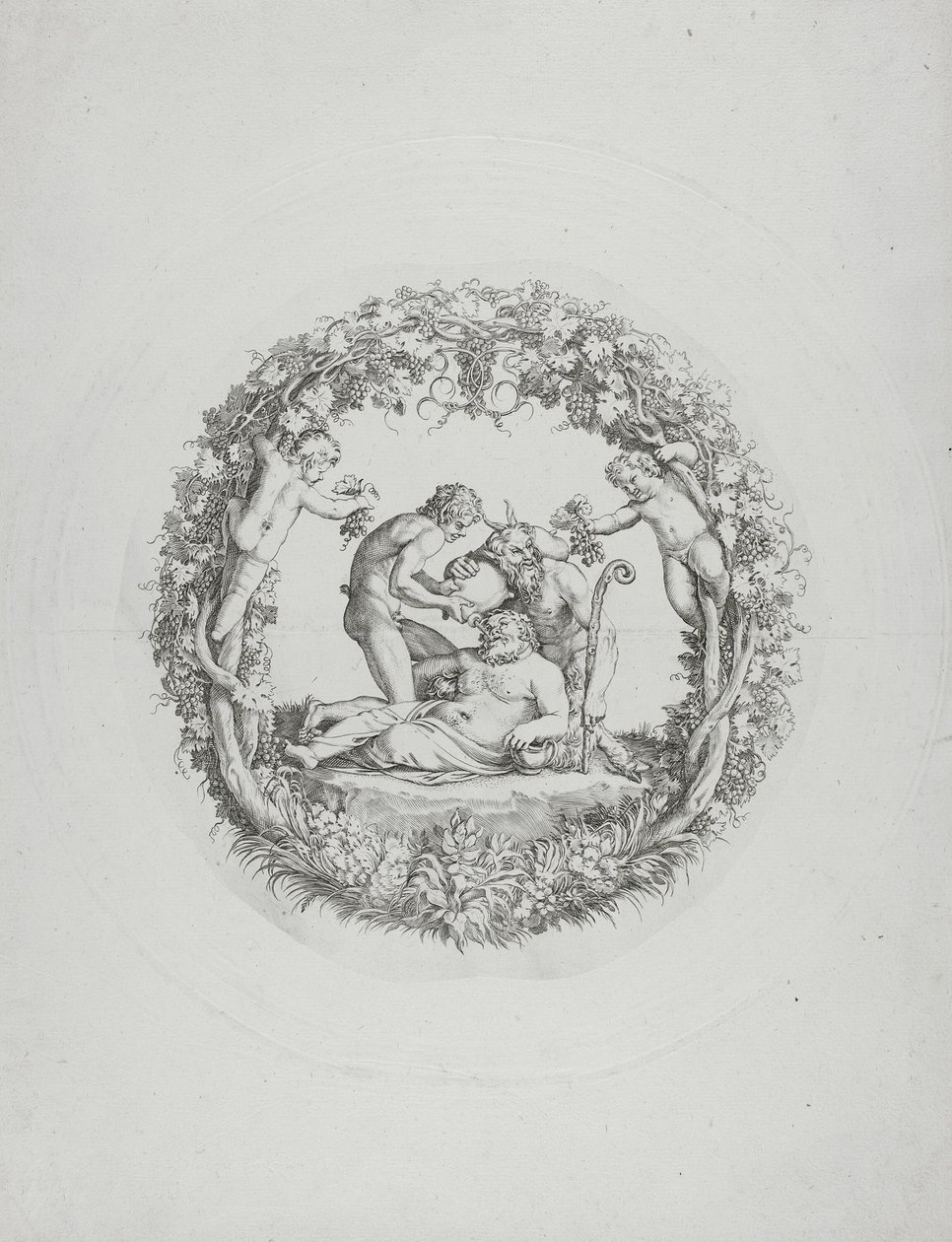 Drunken Silenus ("Tazza Farnese") af Annibale Carracci
