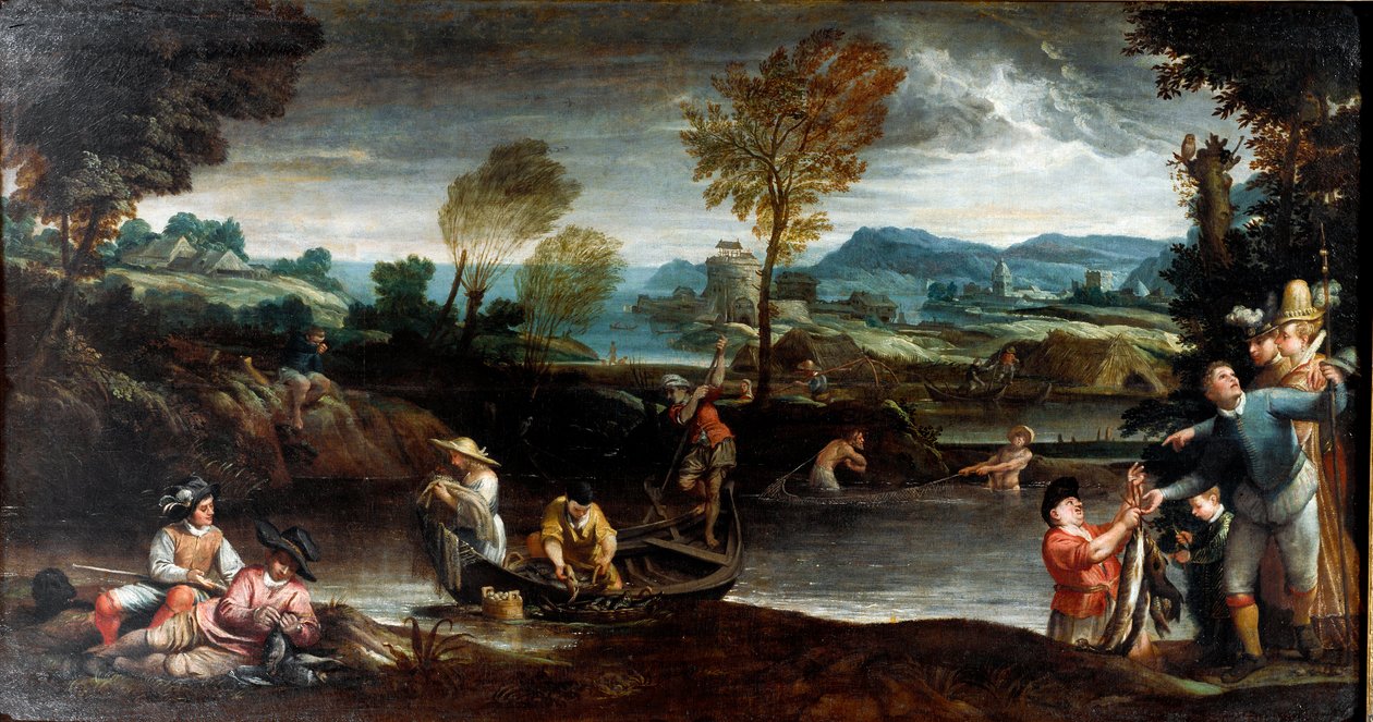 Fiskeri af Annibale Carracci
