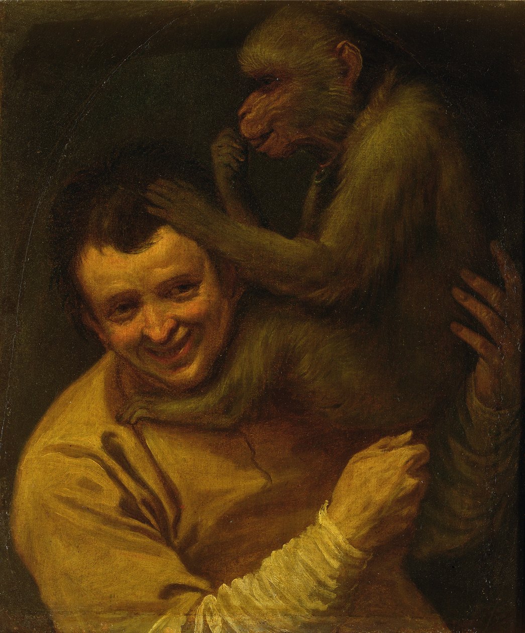 Mand med abe af Annibale Carracci